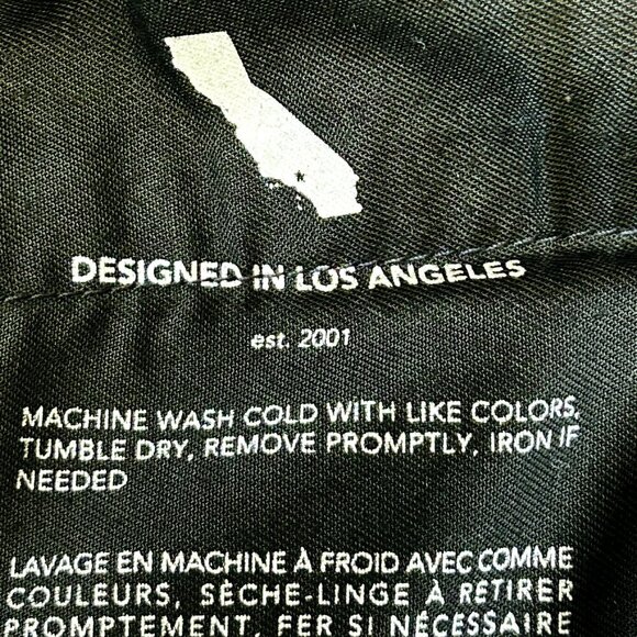 AG Adriano Goldschmied Tellis Modern Slim Sueded Sateen Pants Black Size 32x34 - Picture 11 of 16